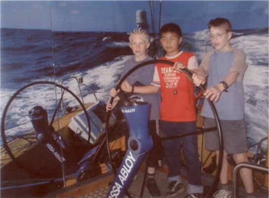 May 2002. With friends at Volvo ocean race stop in GÃ¶teborg
