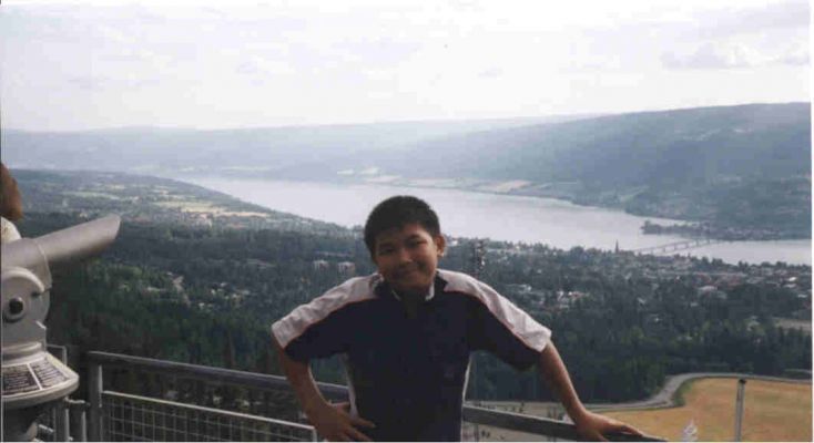 Aug 2002. On the top of the tower
