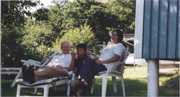 July 2002. In Lysekil together with friends of family
